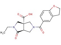 (3aR*,6aS*)-5-(2,3-dihydro-1-benzofuran-5-ylcarbonyl)-2-ethyl-1-oxohexahydropyrrolo[3,4-c]pyrrole-3a(1H)-carboxylic acid