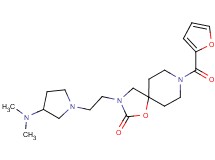 3-{2-[3-(dimethylamino)pyrrolidin-1-yl]ethyl}-8-(2-furoyl)-1-oxa-3,8-diazaspiro[4.5]decan-2-one