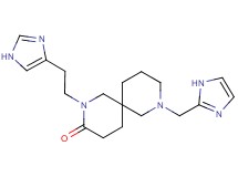 2-[2-(1H-imidazol-4-yl)ethyl]-8-(1H-imidazol-2-ylmethyl)-2,8-diazaspiro[5.5]undecan-3-one