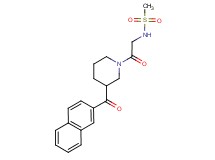 N-{2-[3-(2-naphthoyl)piperidin-1-yl]-2-oxoethyl}methanesulfonamide