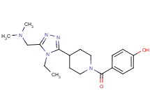 4-[(4-{5-[(dimethylamino)methyl]-4-ethyl-4H-1,2,4-triazol-3-yl}piperidin-1-yl)carbonyl]phenol