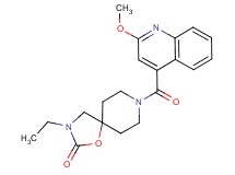 3-ethyl-8-[(2-methoxyquinolin-4-yl)carbonyl]-1-oxa-3,8-diazaspiro[4.5]decan-2-one