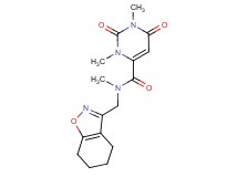 N,1,3-trimethyl-2,6-dioxo-N-(4,5,6,7-tetrahydro-1,2-benzisoxazol-3-ylmethyl)-1,2,3,6-tetrahydro-4-pyrimidinecarboxamide