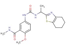 2-methoxy-N-methyl-5-[({[1-(4,5,6,7-tetrahydro-1,3-benzothiazol-2-yl)ethyl]amino}carbonyl)amino]benzamide
