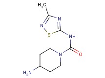 4-amino-N-(3-methyl-1,2,4-thiadiazol-5-yl)piperidine-1-carboxamide