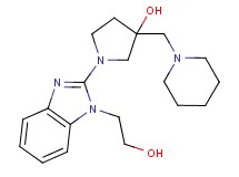 1-[1-(2-hydroxyethyl)-1H-benzimidazol-2-yl]-3-(piperidin-1-ylmethyl)pyrrolidin-3-ol