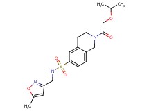 2-(isopropoxyacetyl)-N-[(5-methylisoxazol-3-yl)methyl]-1,2,3,4-tetrahydroisoquinoline-6-sulfonamide