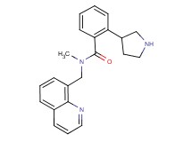 N-methyl-2-(3-pyrrolidinyl)-N-(8-quinolinylmethyl)benzamide