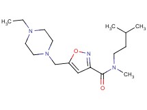5-[(4-ethylpiperazin-1-yl)methyl]-N-methyl-N-(3-methylbutyl)isoxazole-3-carboxamide
