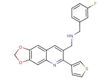 (3-fluorobenzyl){[6-(3-thienyl)[1,3]dioxolo[4,5-g]quinolin-7-yl]methyl}amine