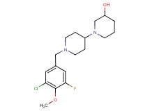 1'-(3-chloro-5-fluoro-4-methoxybenzyl)-1,4'-bipiperidin-3-ol