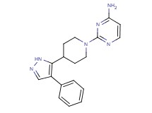 2-[4-(4-phenyl-1H-pyrazol-5-yl)piperidin-1-yl]pyrimidin-4-amine
