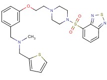 (3-{2-[4-(2,1,3-benzothiadiazol-4-ylsulfonyl)-1-piperazinyl]ethoxy}benzyl)methyl(2-thienylmethyl)amine