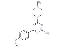 4-(4-methylpiperazin-1-yl)-6-[4-(methylthio)phenyl]pyrimidin-2-amine