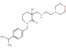 3-hydroxy-1-(4-isopropylbenzyl)-3-{[(2-morpholin-4-ylethyl)amino]methyl}piperidin-2-one