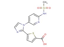 5-(1-{6-[(methylsulfonyl)amino]pyridin-3-yl}-1H-imidazol-2-yl)thiophene-2-carboxylic acid