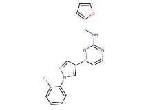 4-[1-(2-fluorophenyl)-1H-pyrazol-4-yl]-N-(2-furylmethyl)pyrimidin-2-amine