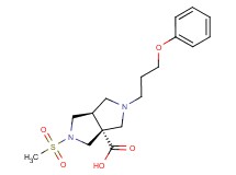 (3aR*,6aR*)-2-(methylsulfonyl)-5-(3-phenoxypropyl)hexahydropyrrolo[3,4-c]pyrrole-3a(1H)-carboxylic acid