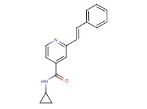 N-cyclopropyl-2-[(E)-2-phenylvinyl]isonicotinamide