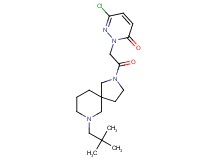 6-chloro-2-{2-[7-(2,2-dimethylpropyl)-2,7-diazaspiro[4.5]dec-2-yl]-2-oxoethyl}-3(2H)-pyridazinone