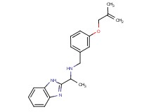 1-(1H-benzimidazol-2-yl)-N-{3-[(2-methylprop-2-en-1-yl)oxy]benzyl}ethanamine