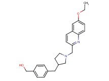 [4-({1-[(6-ethoxyquinolin-2-yl)methyl]pyrrolidin-3-yl}methyl)phenyl]methanol