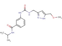 N-isopropyl-3-{[({[5-(methoxymethyl)-1H-pyrazol-3-yl]methyl}amino)carbonyl]amino}benzamide