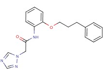 N-[2-(3-phenylpropoxy)phenyl]-2-(1H-1,2,4-triazol-1-yl)acetamide