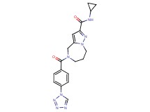 N-cyclopropyl-5-[4-(1H-tetrazol-1-yl)benzoyl]-5,6,7,8-tetrahydro-4H-pyrazolo[1,5-a][1,4]diazepine-2-carboxamide