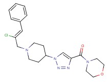4-[(1-{1-[(2Z)-2-chloro-3-phenyl-2-propen-1-yl]-4-piperidinyl}-1H-1,2,3-triazol-4-yl)carbonyl]morpholine