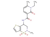 1-ethyl-6-methyl-N-(2-methyl-1,1-dioxido-3,4-dihydro-2H-thieno[2,3-e][1,2]thiazin-4-yl)-2-oxo-1,2-dihydropyridine-3-carboxamide