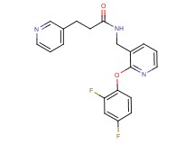 N-{[2-(2,4-difluorophenoxy)-3-pyridinyl]methyl}-3-(3-pyridinyl)propanamide