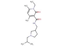 1-ethyl-N-[(1-isobutylpyrrolidin-3-yl)methyl]-4,6-dimethyl-2-oxo-1,2-dihydropyridine-3-carboxamide