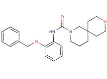 N-[2-(benzyloxy)phenyl]-9-oxa-2-azaspiro[5.5]undecane-2-carboxamide