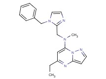 N-[(1-benzyl-1H-imidazol-2-yl)methyl]-5-ethyl-N-methylpyrazolo[1,5-a]pyrimidin-7-amine