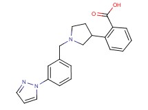 2-{1-[3-(1H-pyrazol-1-yl)benzyl]-3-pyrrolidinyl}benzoic acid