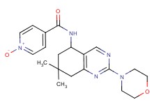 N-[7,7-dimethyl-2-(4-morpholinyl)-5,6,7,8-tetrahydro-5-quinazolinyl]isonicotinamide 1-oxide