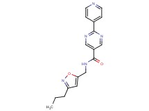 N-[(3-propyl-5-isoxazolyl)methyl]-2-(4-pyridinyl)-5-pyrimidinecarboxamide