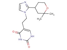 5-{2-[2-(2,2-dimethyltetrahydro-2H-pyran-4-yl)-1H-imidazol-1-yl]ethyl}pyrimidine-2,4(1H,3H)-dione