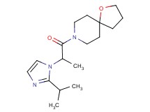 8-[2-(2-isopropyl-1H-imidazol-1-yl)propanoyl]-1-oxa-8-azaspiro[4.5]decane