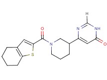 6-[1-(4,5,6,7-tetrahydro-1-benzothien-2-ylcarbonyl)piperidin-3-yl]pyrimidin-4(3H)-one