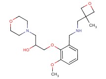 1-[2-methoxy-6-({[(3-methyl-3-oxetanyl)methyl]amino}methyl)phenoxy]-3-(4-morpholinyl)-2-propanol