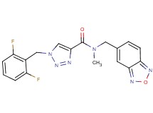 N-(2,1,3-benzoxadiazol-5-ylmethyl)-1-(2,6-difluorobenzyl)-N-methyl-1H-1,2,3-triazole-4-carboxamide