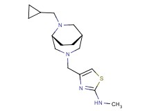 4-{[(1S*,5R*)-6-(cyclopropylmethyl)-3,6-diazabicyclo[3.2.2]non-3-yl]methyl}-N-methyl-1,3-thiazol-2-amine