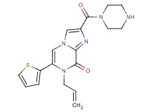 7-allyl-2-(piperazin-1-ylcarbonyl)-6-(2-thienyl)imidazo[1,2-a]pyrazin-8(7H)-one