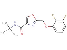 N-(tert-butyl)-2-[(2,3-difluorophenoxy)methyl]-1,3-oxazole-4-carboxamide