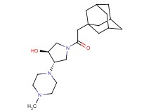 (3S*,4S*)-1-(1-adamantylacetyl)-4-(4-methylpiperazin-1-yl)pyrrolidin-3-ol