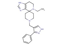 5-ethyl-1'-[(3-phenyl-1H-pyrazol-4-yl)methyl]-1,5,6,7-tetrahydrospiro[imidazo[4,5-c]pyridine-4,4'-piperidine]