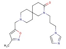 2-[3-(1H-imidazol-1-yl)propyl]-9-[(3-methylisoxazol-5-yl)methyl]-2,9-diazaspiro[5.5]undecan-3-one