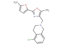 5-chloro-2-{[5-methyl-2-(5-methyl-2-furyl)-1,3-oxazol-4-yl]methyl}-1,2,3,4-tetrahydroisoquinoline